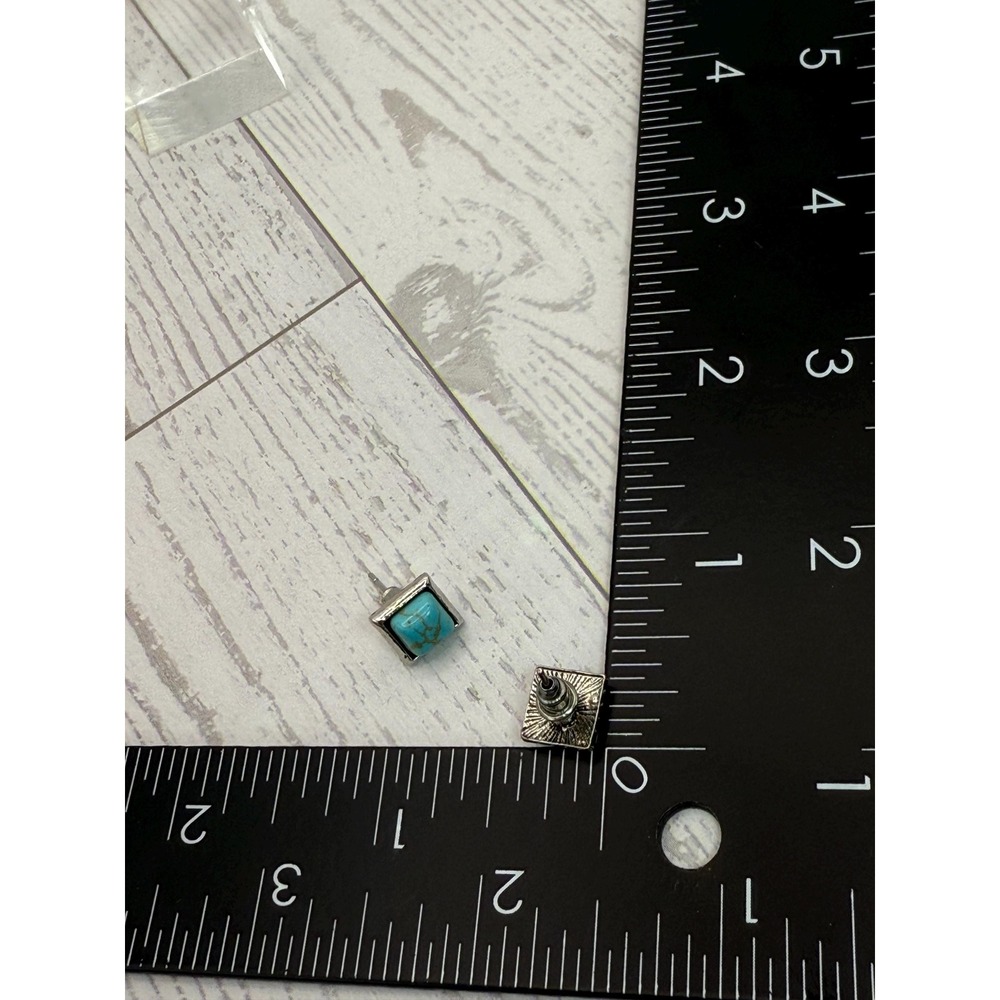 Turquoise Style Earrings‎ Lot of 3 Pairs Southwestern Boho - Picture 3 of 4